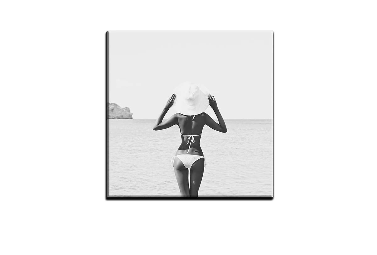Bikini Girl | Fashion Canvas Wall Art Print - Final Touch Decor