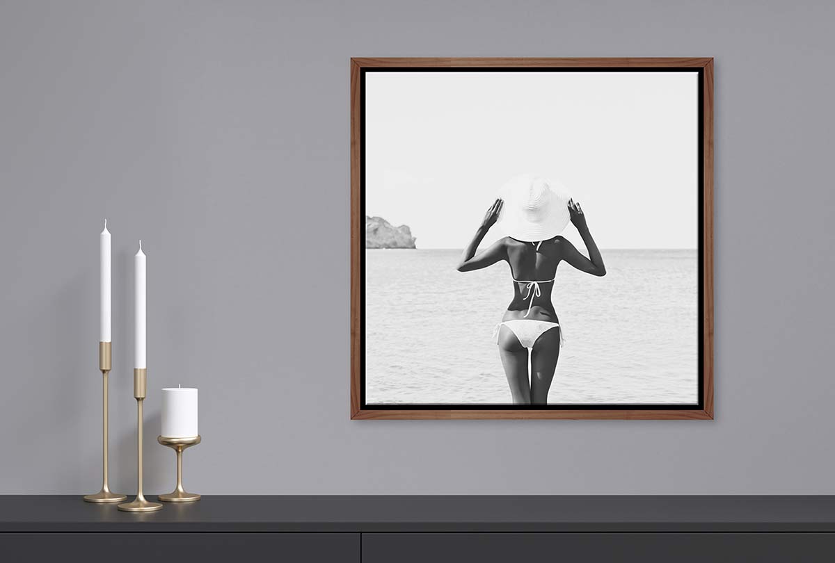 Bikini Girl | Fashion Canvas Wall Art Print - Final Touch Decor
