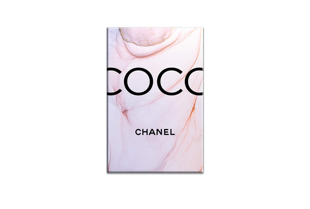 Coco Chanel Pink | Fashion Canvas Wall Art Print - Final Touch Decor