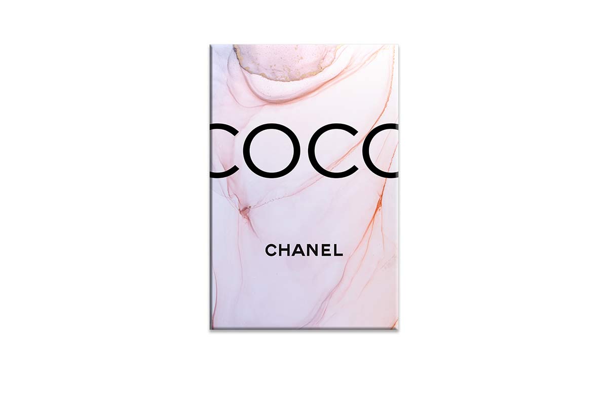 Coco Chanel Pink | Fashion Canvas Wall Art Print - Final Touch Decor