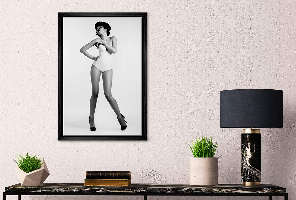 Captivating 1950s Model Fashion Canvas Wall Art Print - Final Touch Decor