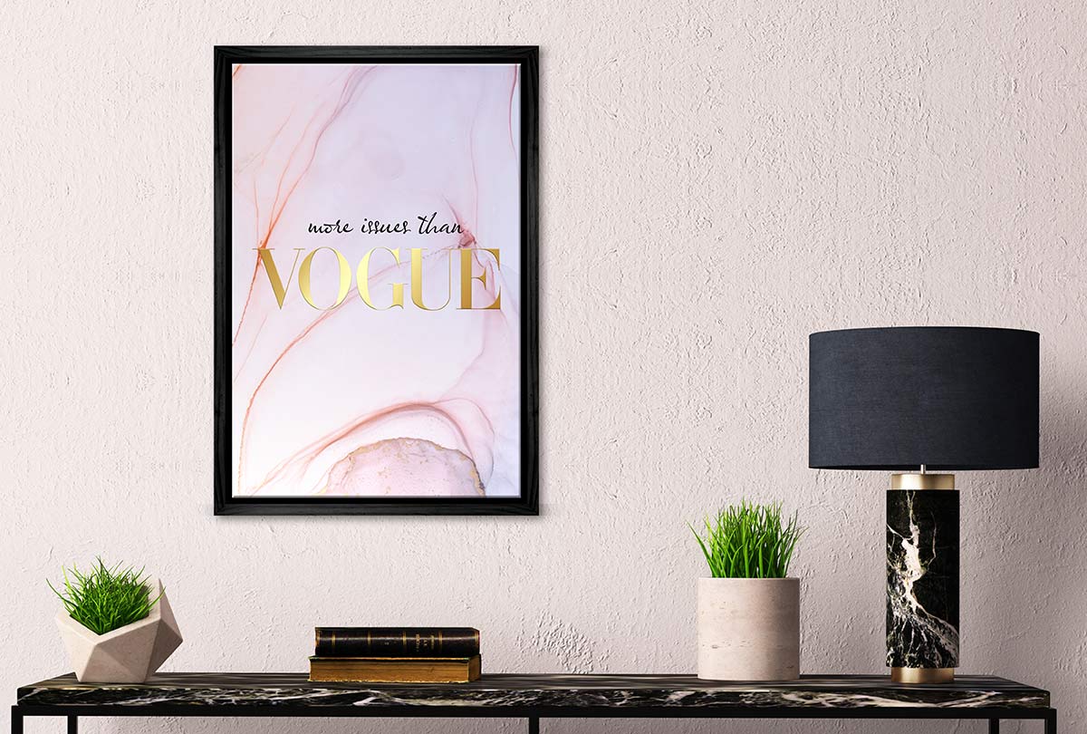 More Issues Than Vogue | Fashion Canvas Wall Art Print - Final Touch Decor