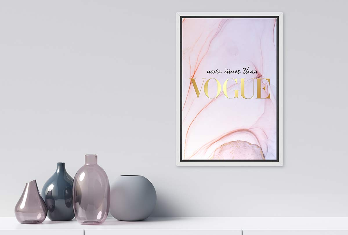 More Issues Than Vogue | Fashion Canvas Wall Art Print - Final Touch Decor
