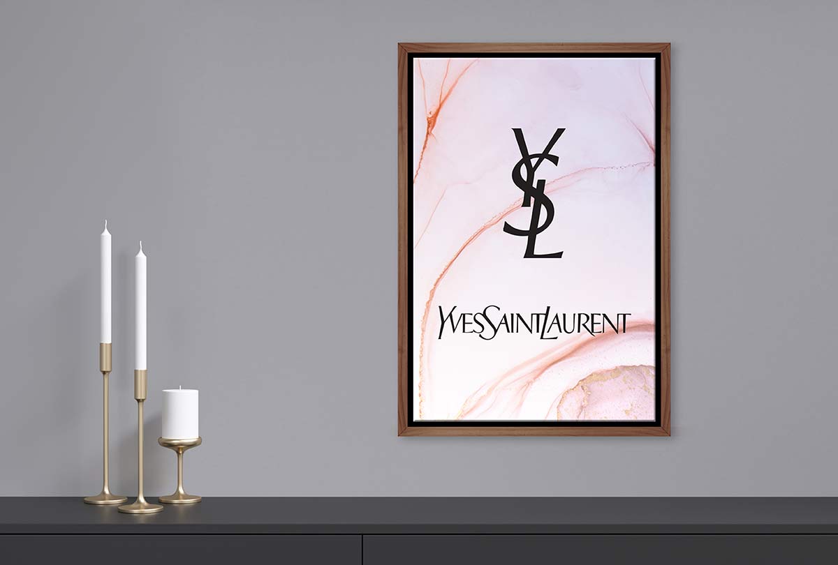 Yves Saint Laurent | Fashion Canvas Wall Art Print - Final Touch Decor