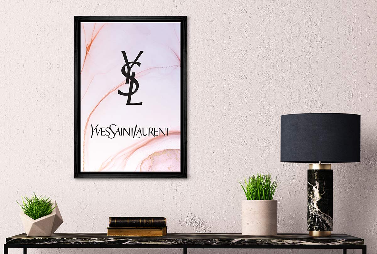 Yves Saint Laurent | Fashion Canvas Wall Art Print - Final Touch Decor