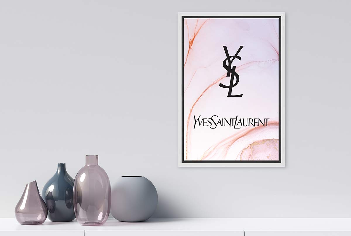 Yves Saint Laurent | Fashion Canvas Wall Art Print - Final Touch Decor