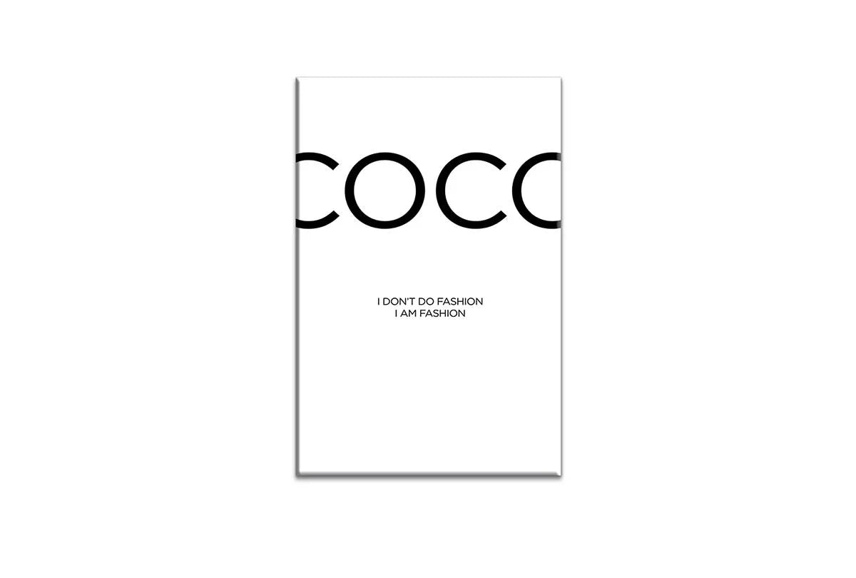 Coco I Am Fashion | Fashion Canvas Wall Art Print - Final Touch Decor