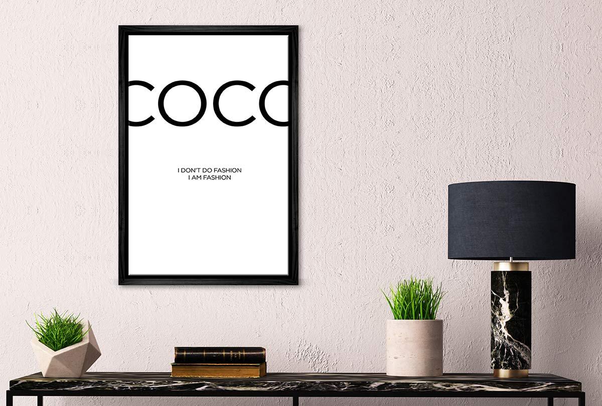 Coco I Am Fashion | Fashion Canvas Wall Art Print - Final Touch Decor