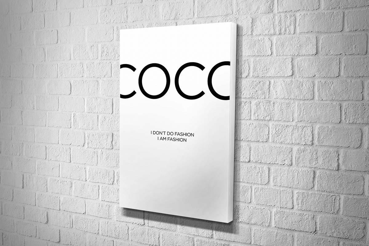 Coco I Am Fashion | Fashion Canvas Wall Art Print - Final Touch Decor