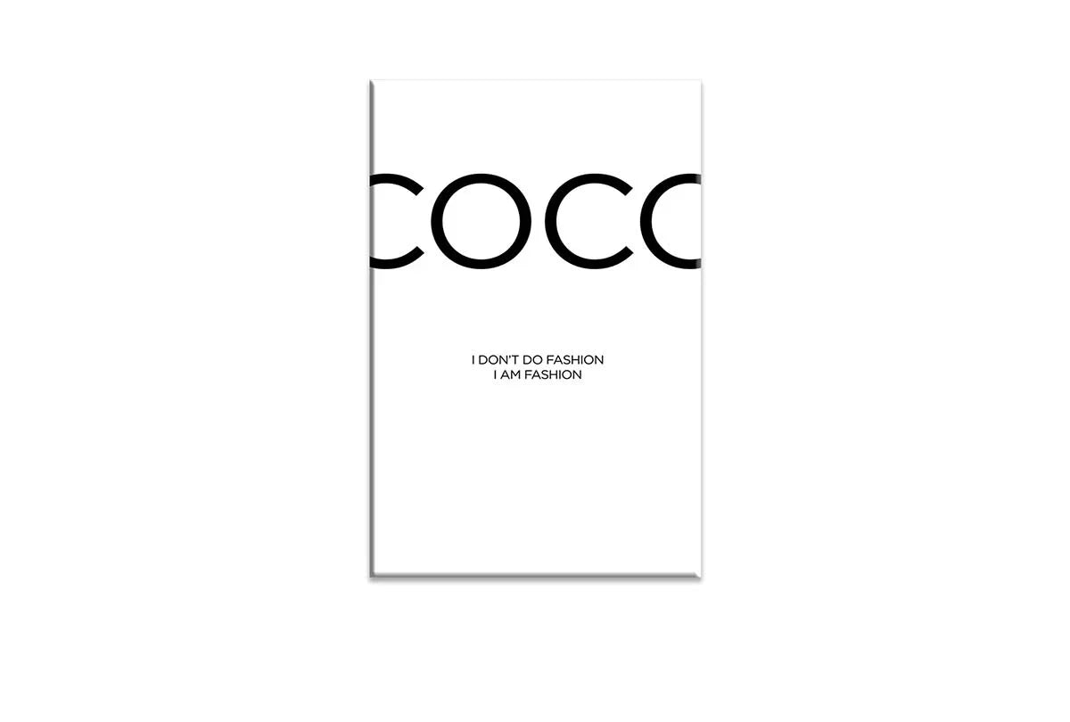 Coco I Am Fashion | Fashion Canvas Wall Art Print - Final Touch Decor