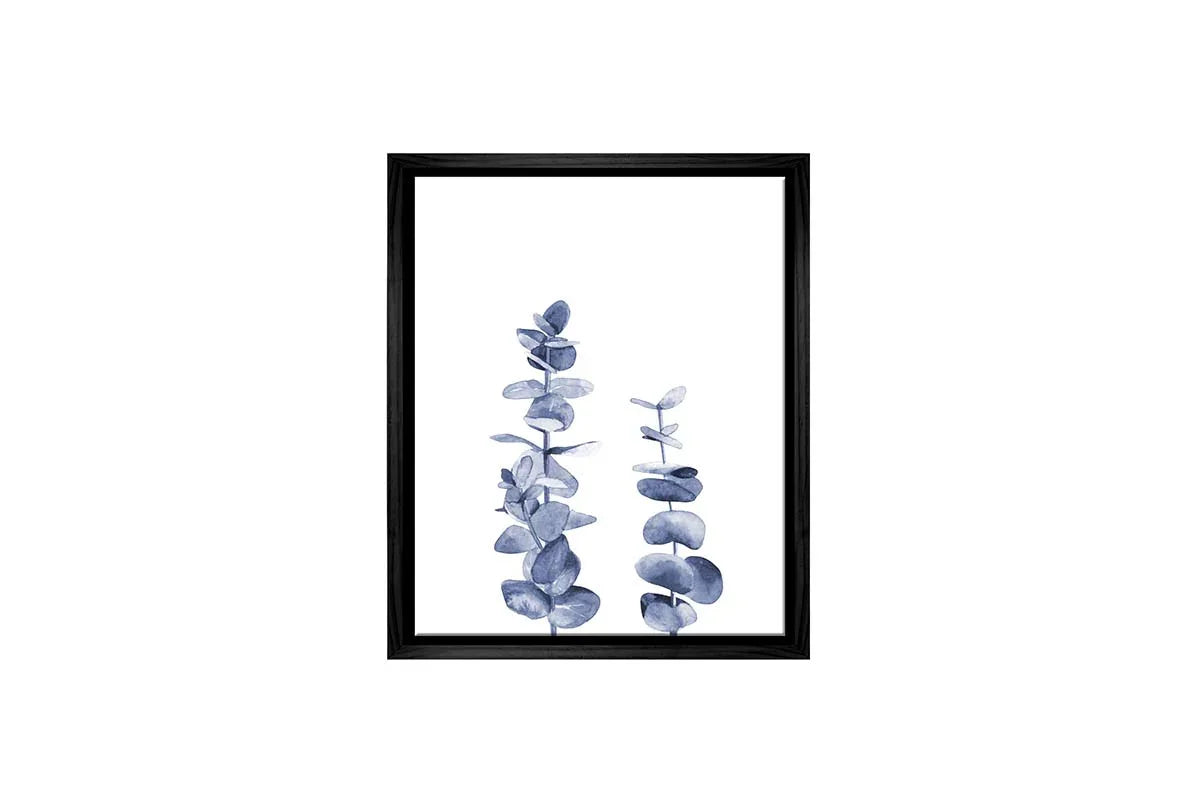 Blue Leaves | Hamptons Canvas Wall Art Print - Final Touch Decor