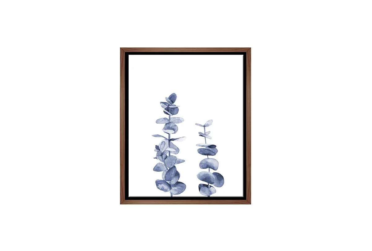 Blue Leaves | Hamptons Canvas Wall Art Print - Final Touch Decor