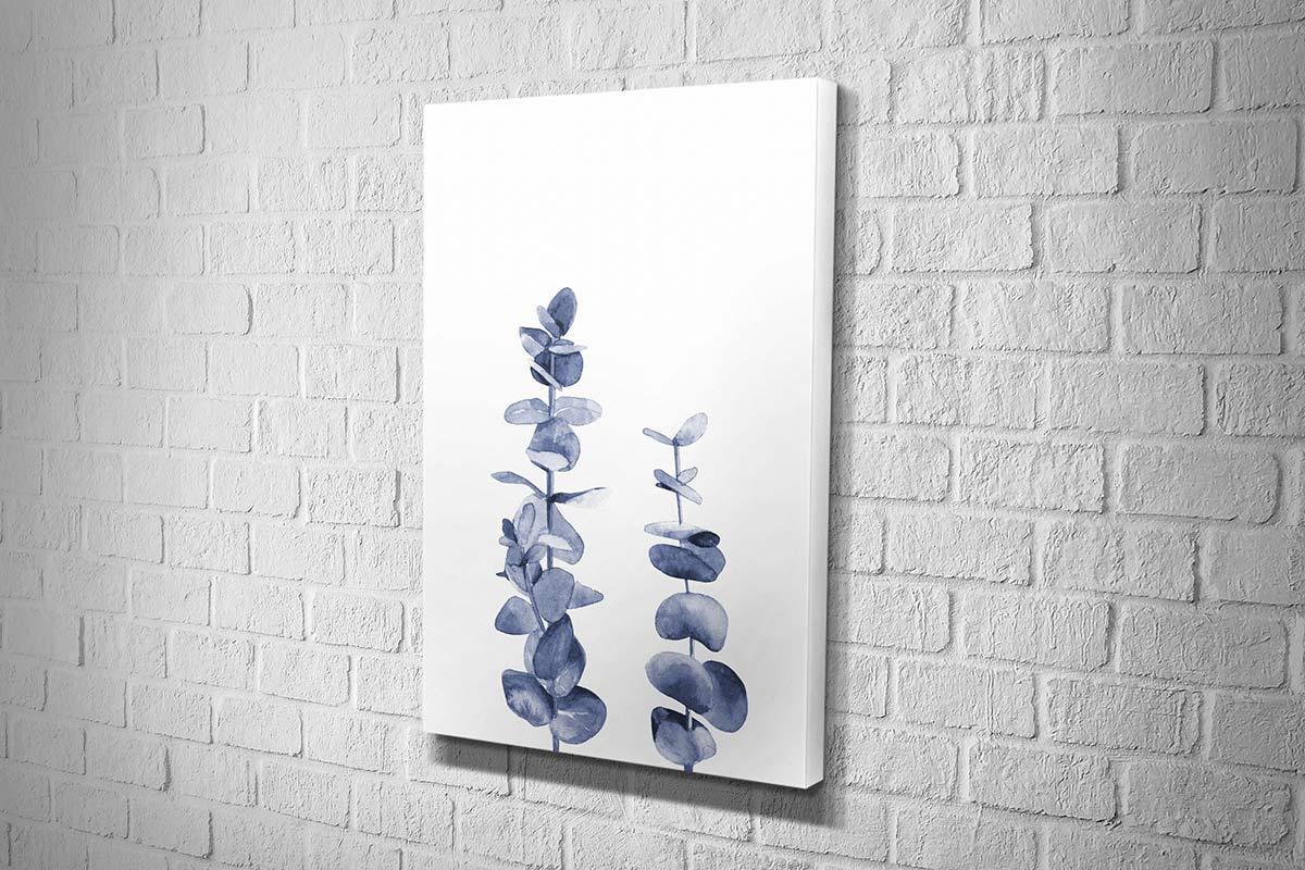Blue Leaves | Hamptons Canvas Wall Art Print - Final Touch Decor
