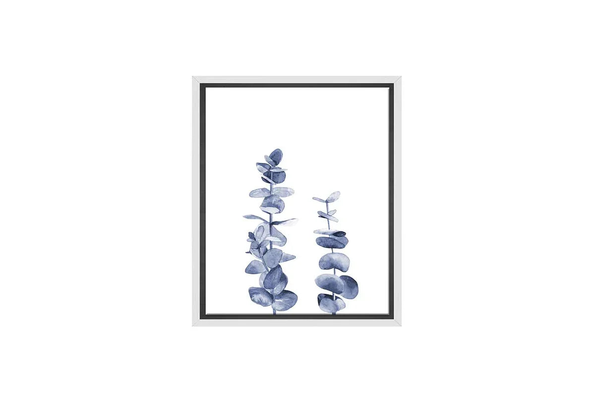 Blue Leaves | Hamptons Canvas Wall Art Print - Final Touch Decor
