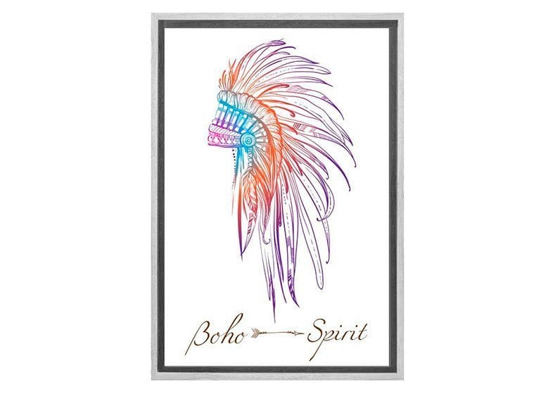 Boho Head Dress 3 | Tribal Canvas Wall Art Print - Final Touch Decor