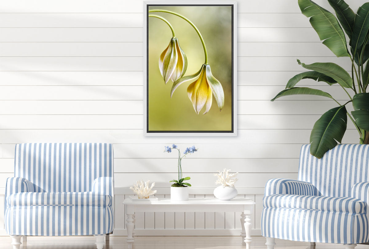Yellow Flower Painted Effect | Flower Wall Art Print - Final Touch Decor