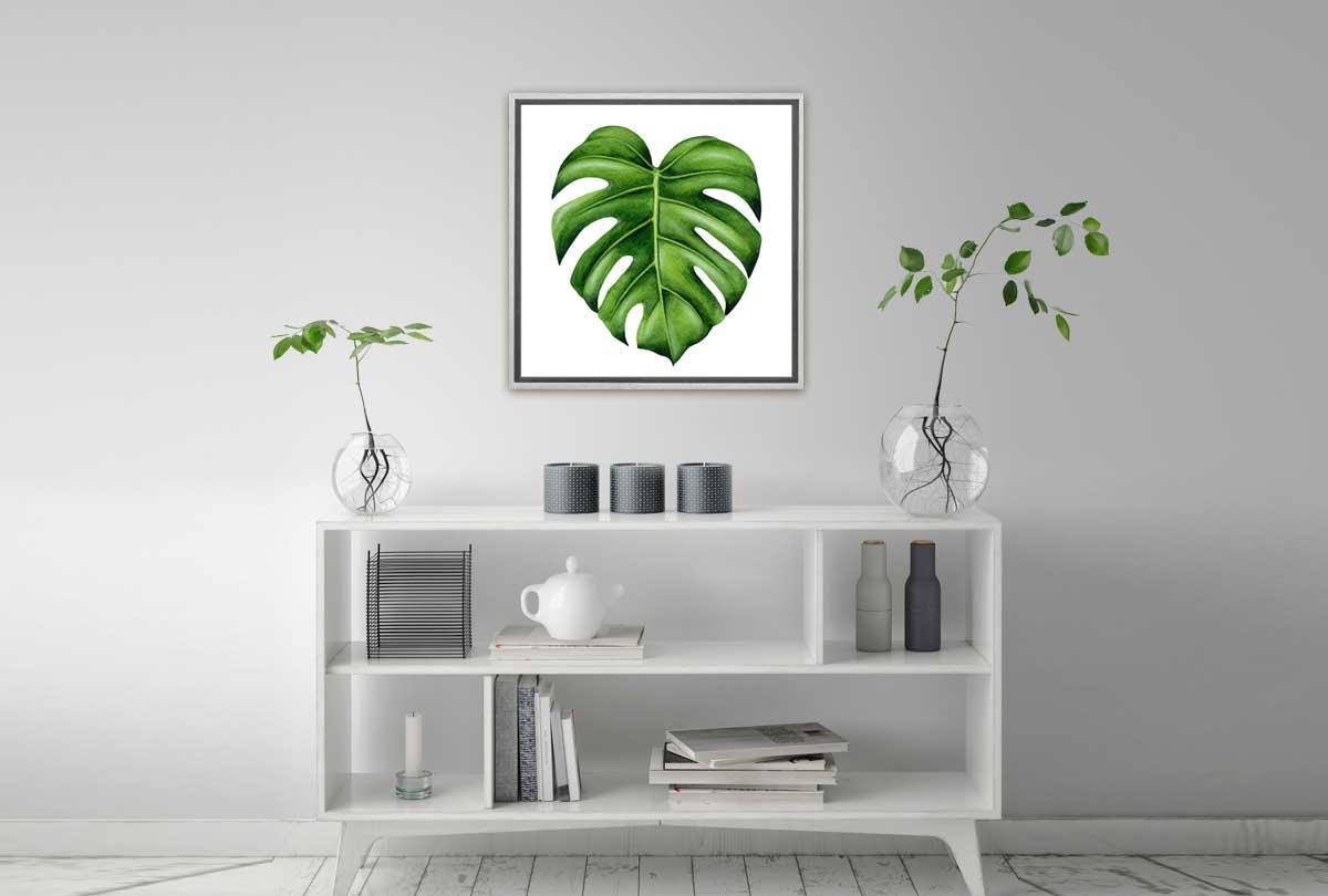 Monstera Leaf | Canvas Wall Art Print - Final Touch Decor