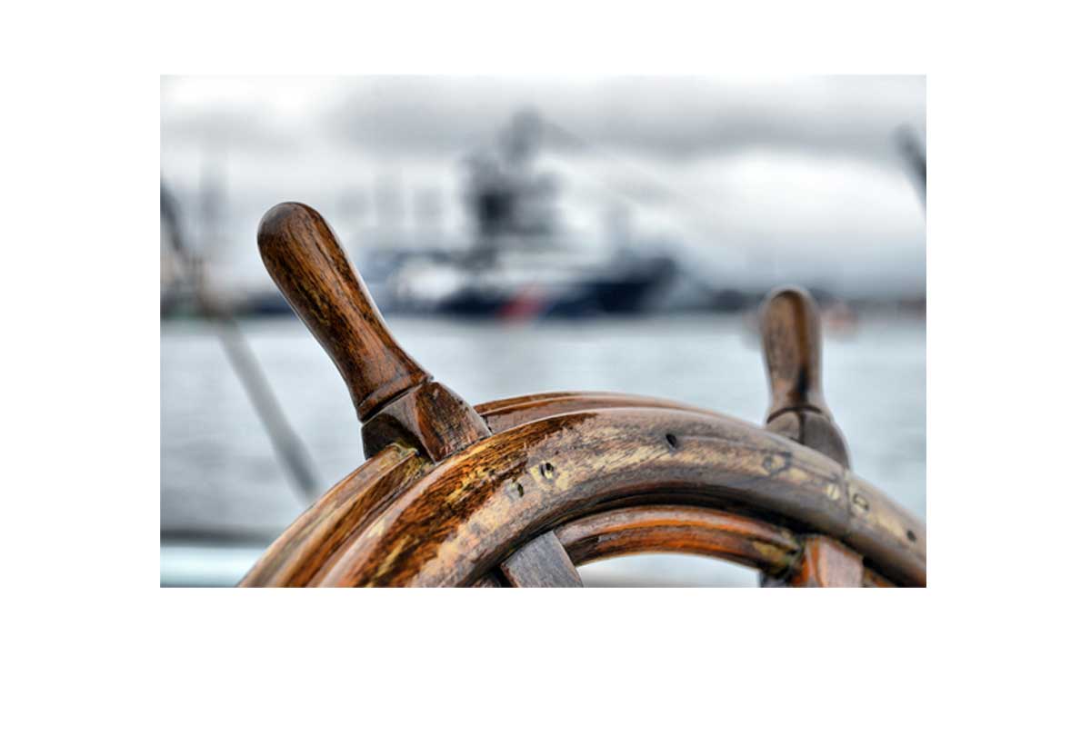 Ship’s Wheel | Nautical Canvas Wall Art Print - Final Touch Decor