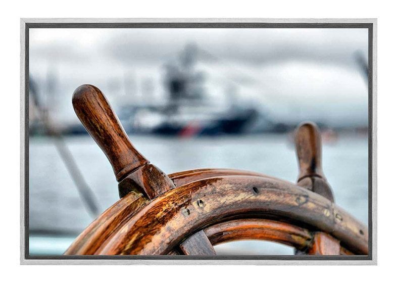 Ship’s Wheel | Nautical Canvas Wall Art Print - Final Touch Decor