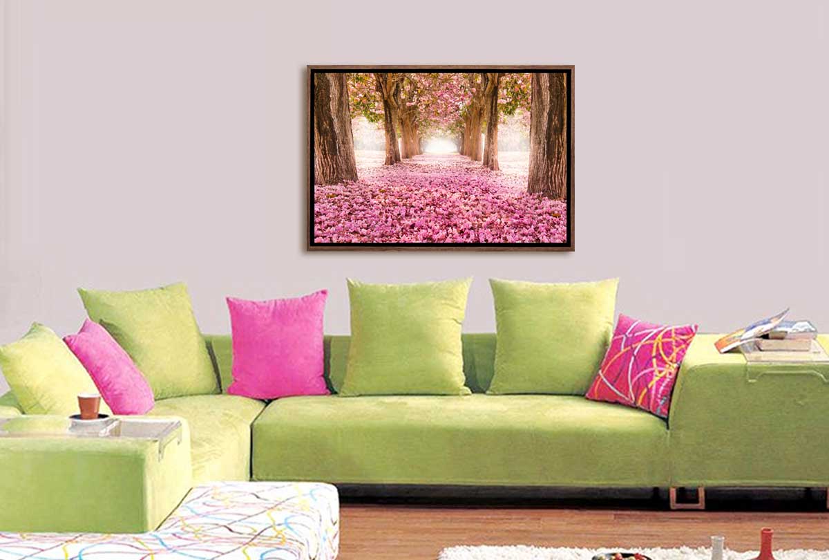 Pink Petals | Landscape Canvas Wall Art Print - Final Touch Decor