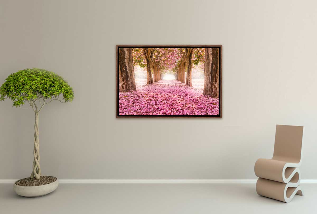 Pink Petals | Landscape Canvas Wall Art Print - Final Touch Decor