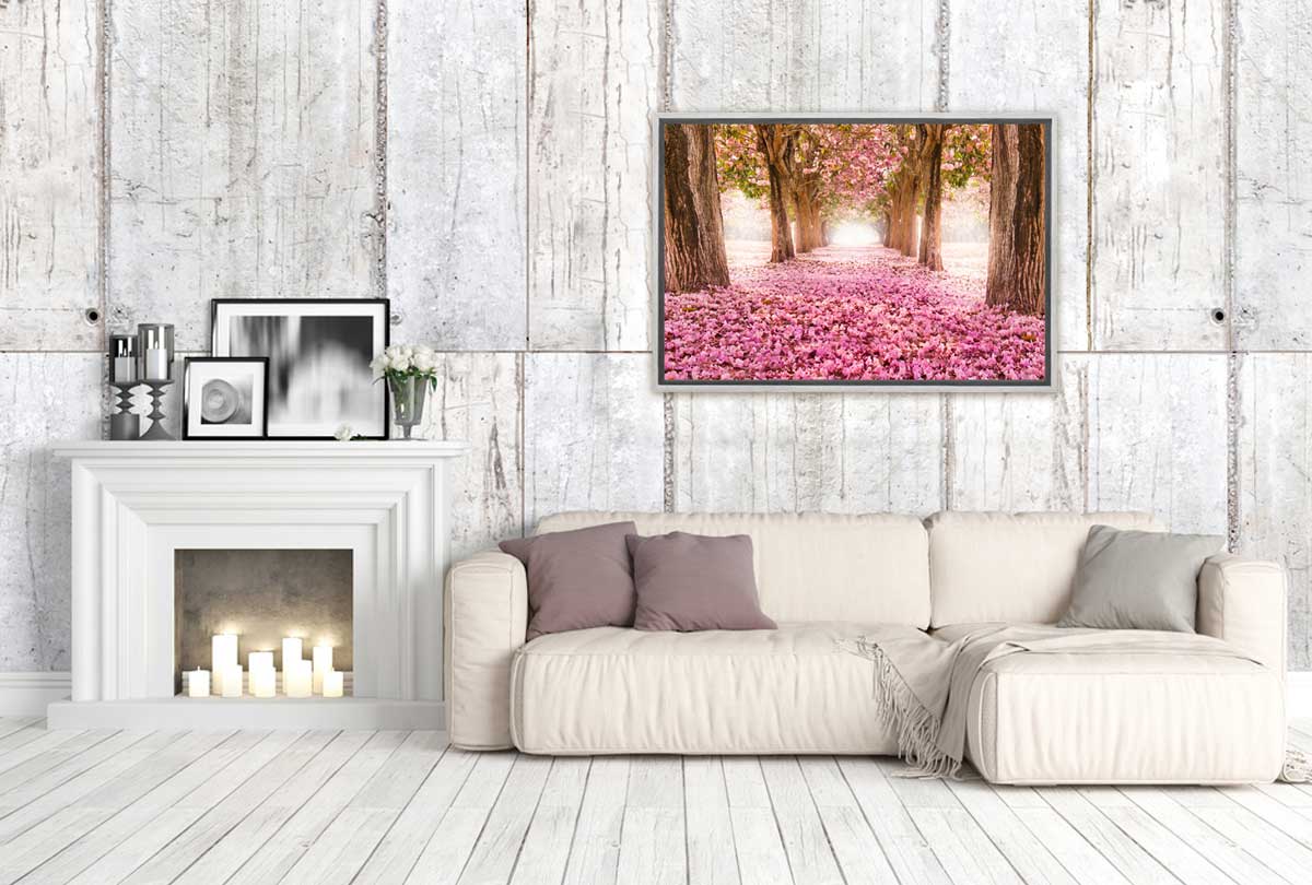 Pink Petals | Landscape Canvas Wall Art Print - Final Touch Decor
