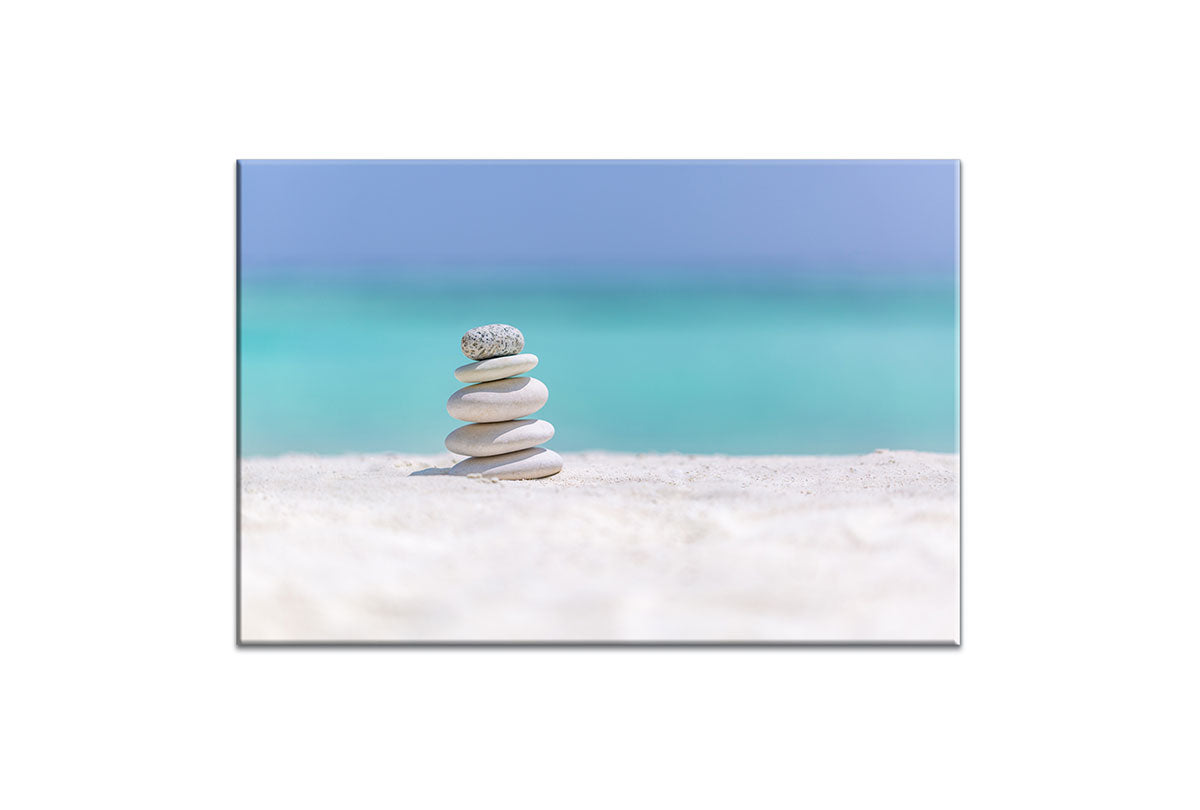 Tropical Beach Pebbles | Canvas Wall Art Print - Final Touch Decor