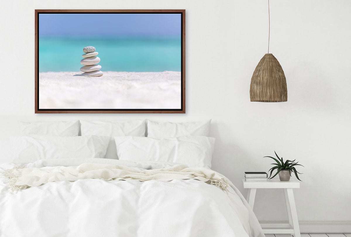 Tropical Beach Pebbles | Canvas Wall Art Print - Final Touch Decor