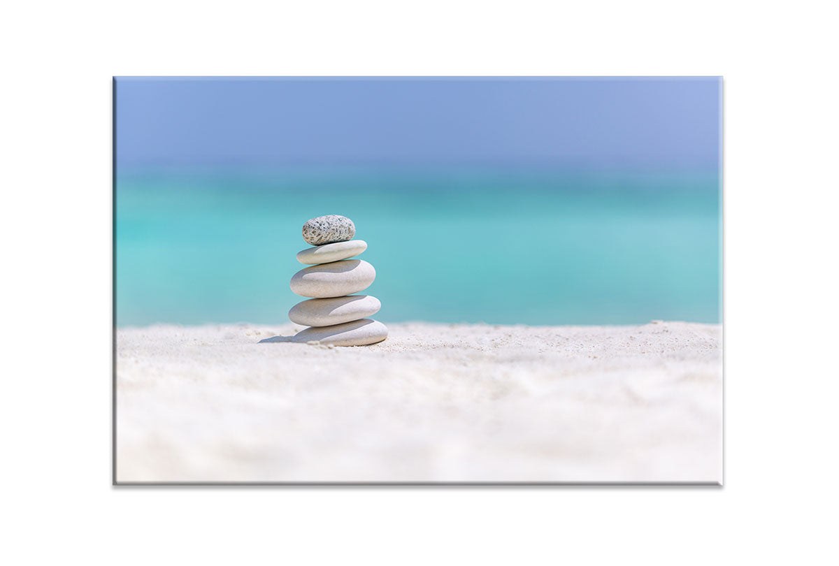 Tropical Beach Pebbles | Canvas Wall Art Print - Final Touch Decor