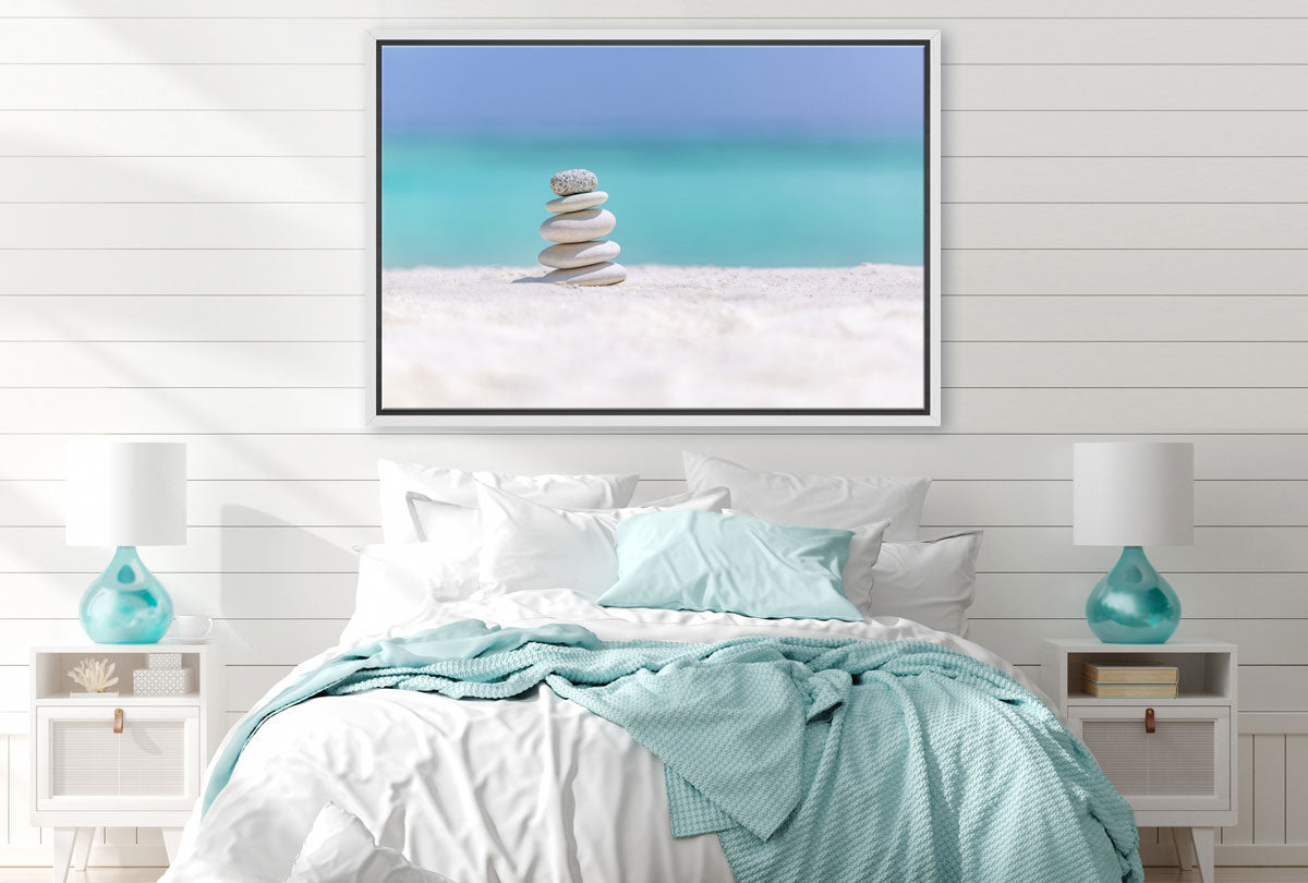 Tropical Beach Pebbles | Canvas Wall Art Print - Final Touch Decor