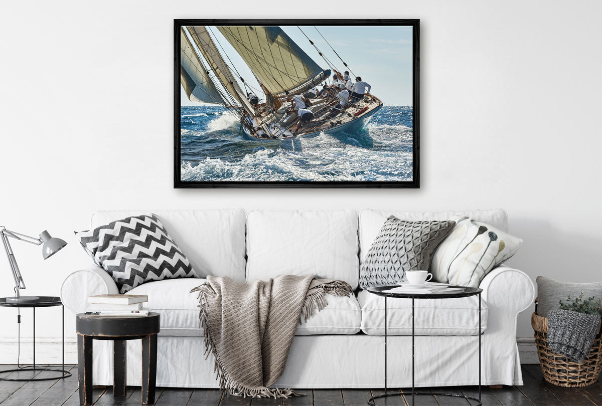 Racing Yacht | Boat Wall Art Print - Final Touch Decor