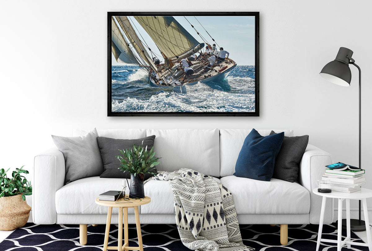 Racing Yacht | Boat Wall Art Print - Final Touch Decor