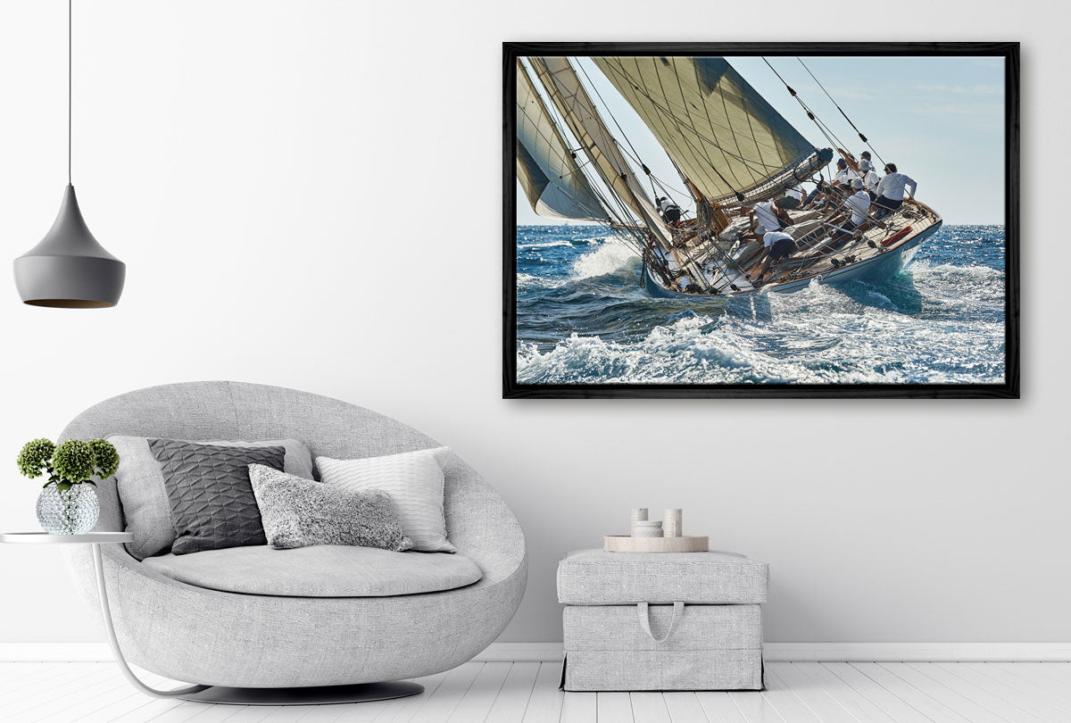 Racing Yacht | Boat Wall Art Print - Final Touch Decor