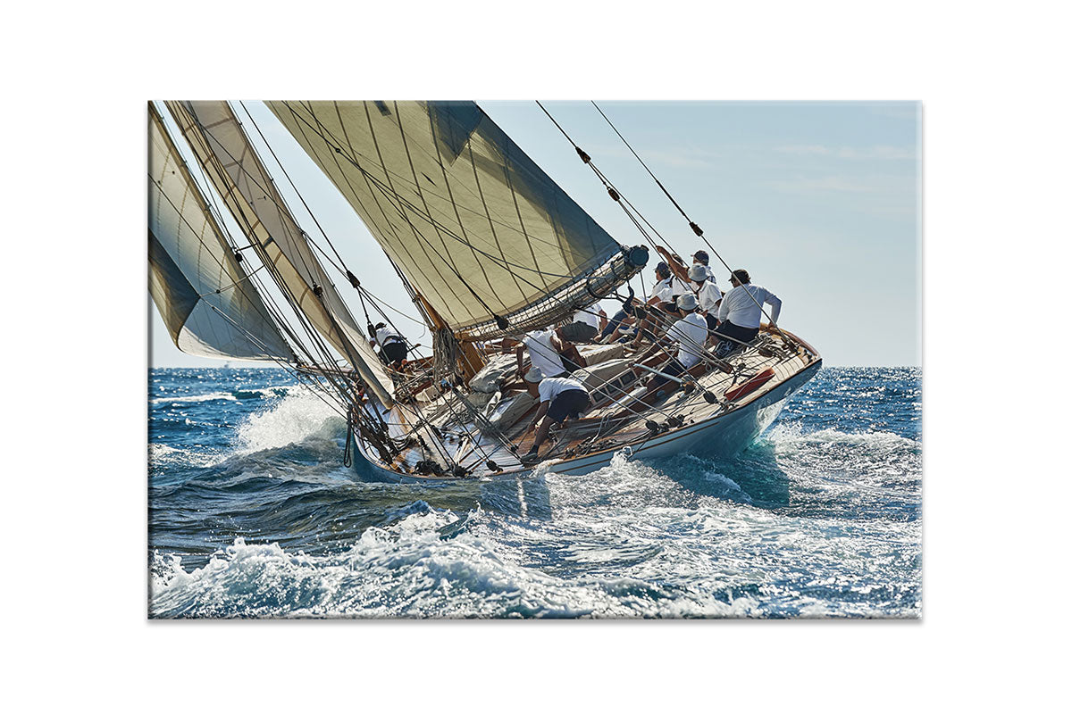 Racing Yacht | Boat Wall Art Print - Final Touch Decor