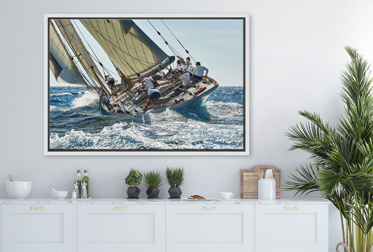 Racing Yacht | Boat Wall Art Print - Final Touch Decor