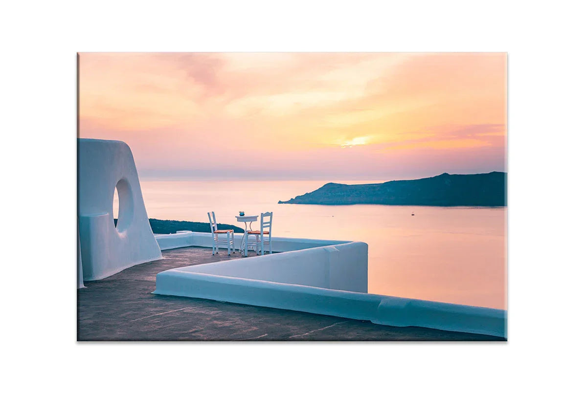 Greek Sunset | Greece Wall Art Print - Final Touch Decor