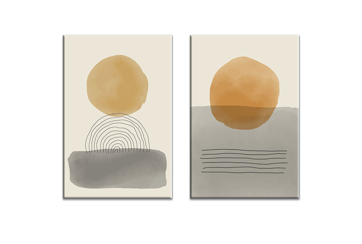 Minimalist Abstract Set 5AB | Abstract Wall Art Print - Final Touch Decor