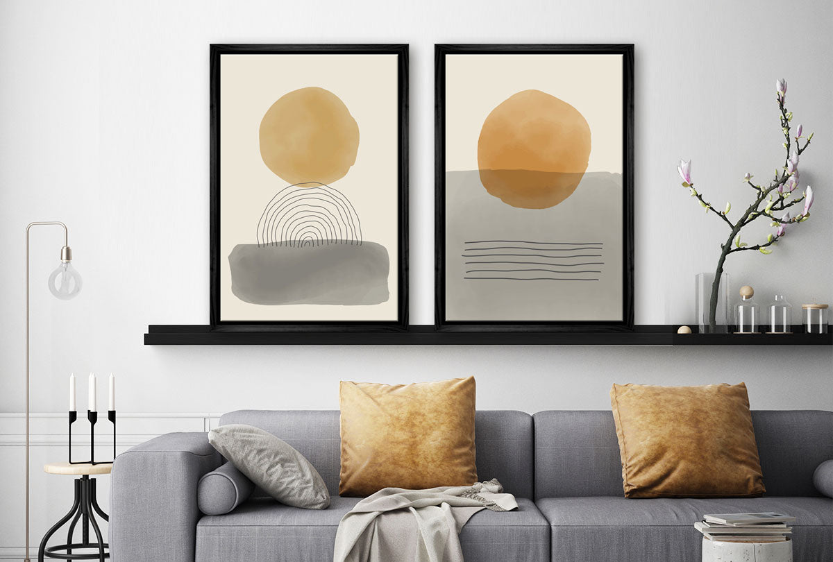 Minimalist Abstract Set 5AB | Abstract Wall Art Print - Final Touch Decor