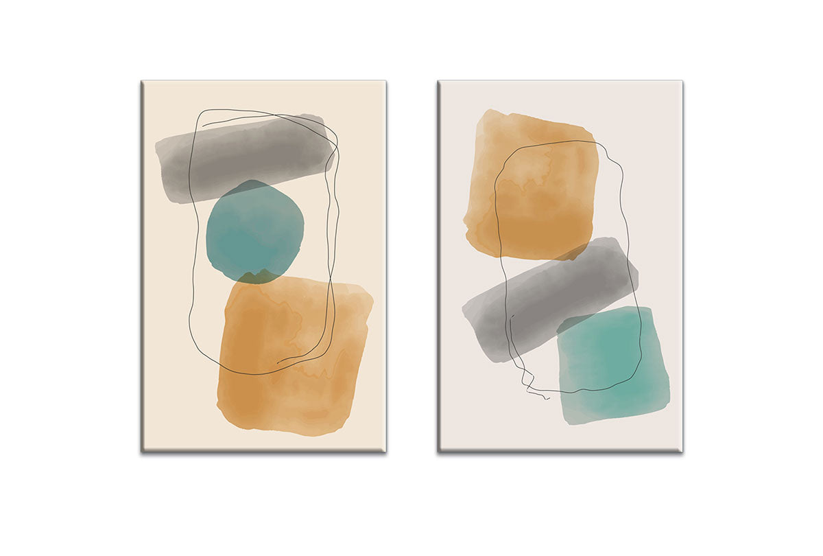 Minimalist Abstract Set 7AB | Abstract Wall Art Print - Final Touch Decor