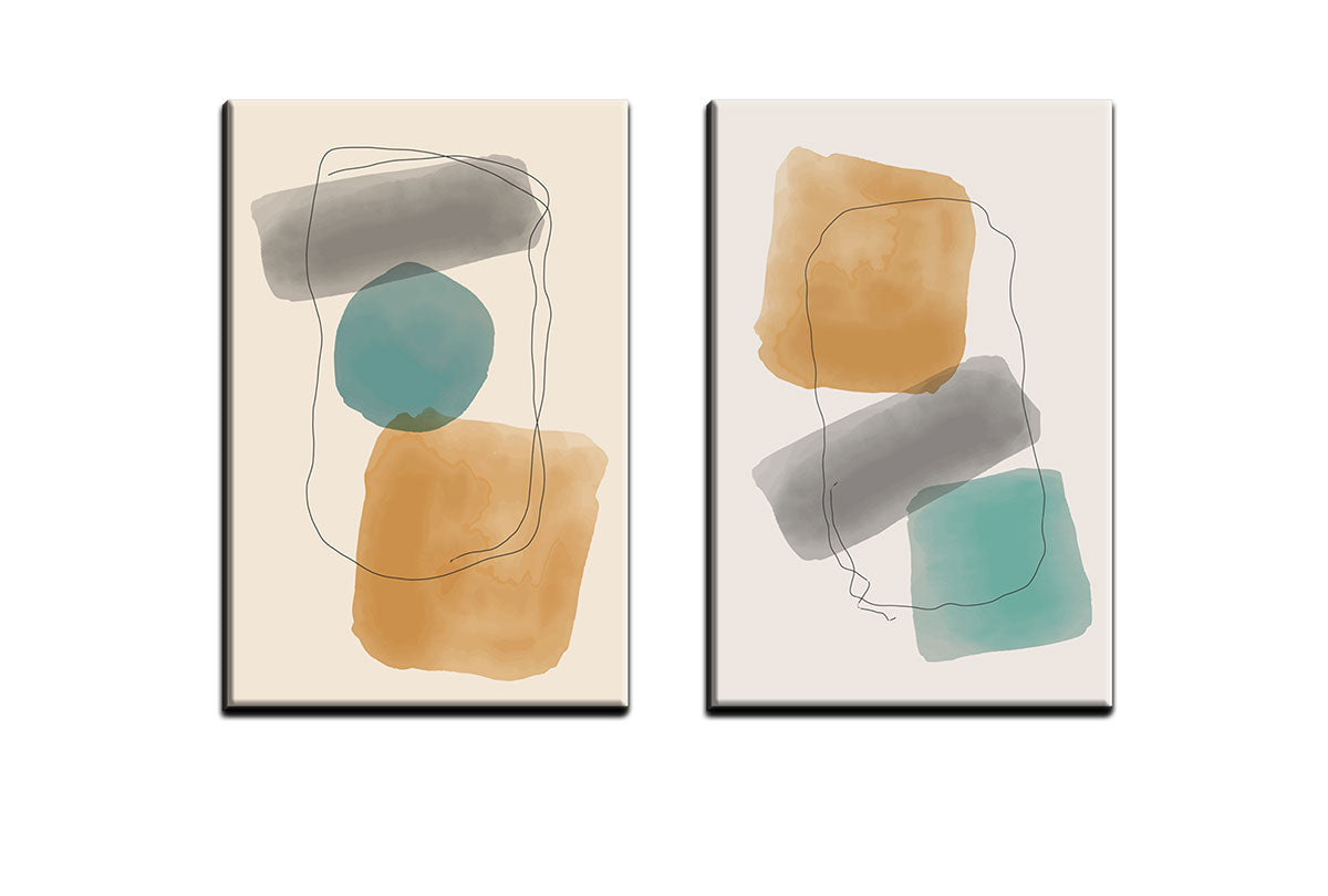 Minimalist Abstract Set 7AB | Abstract Wall Art Print - Final Touch Decor