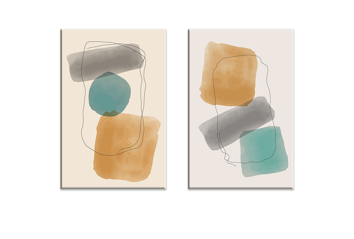 Minimalist Abstract Set 7AB | Abstract Wall Art Print - Final Touch Decor