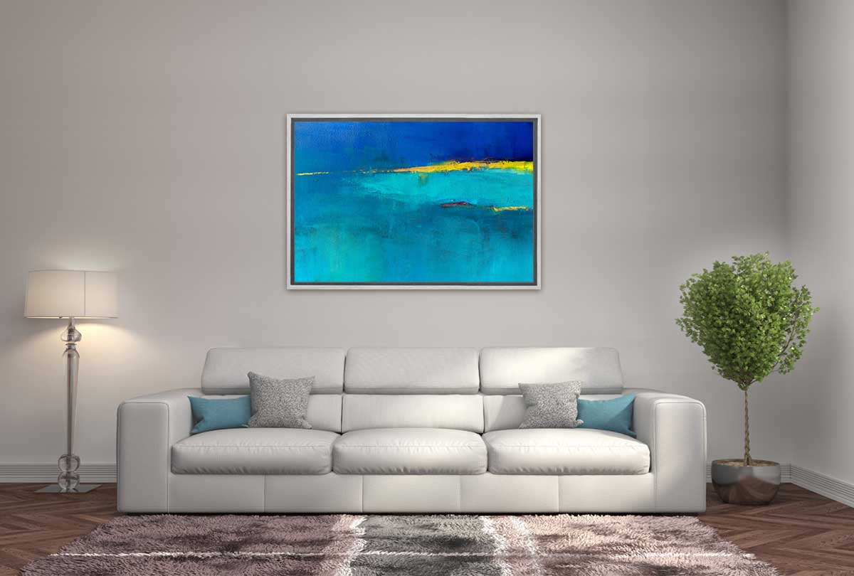 Turquoise Abstract | Canvas Wall Art Print - Final Touch Decor