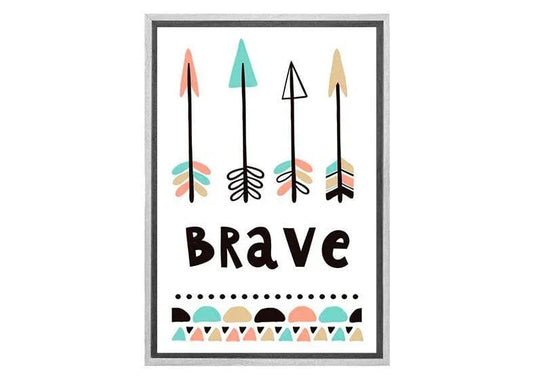 Brave | Boho Kids Print | Canvas Wall Art Print - Final Touch Decor