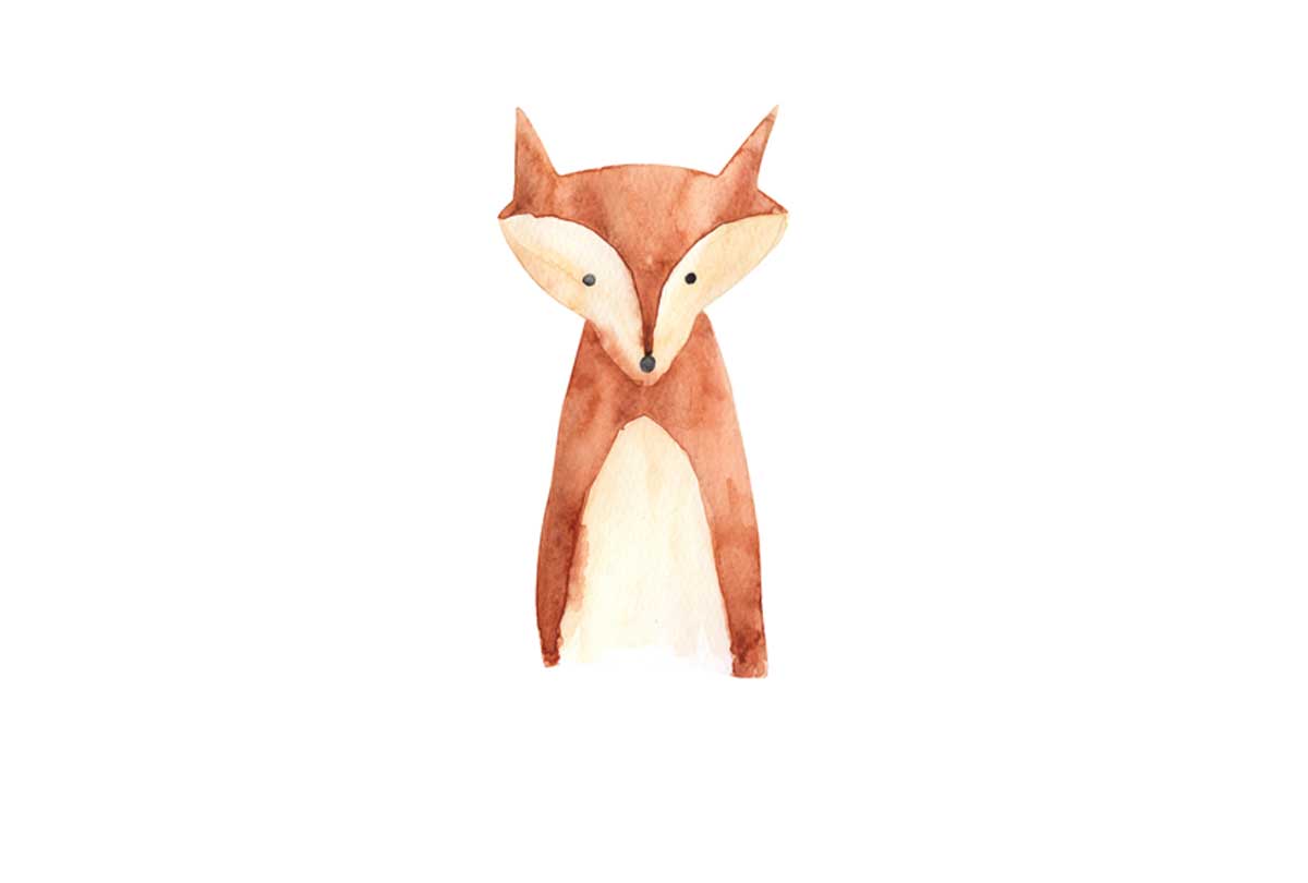 Fox | Kids Woodland Print | Canvas Wall Art Print - Final Touch Decor