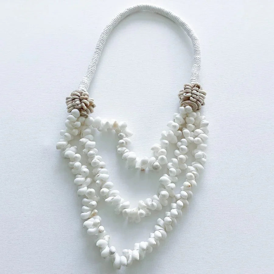 Natural White Shell Necklace - Final Touch Decor
