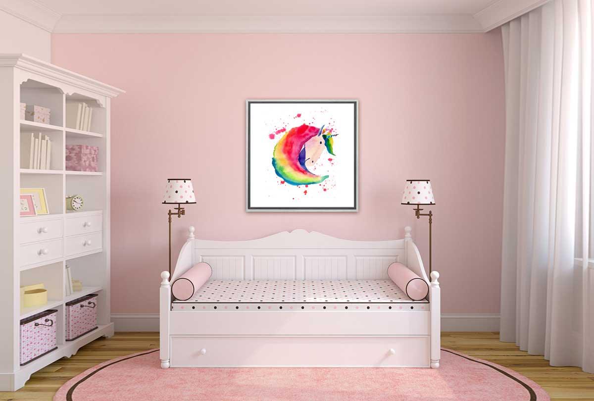 Rainbow Unicorn | Kids Wall Art Print - Final Touch Decor
