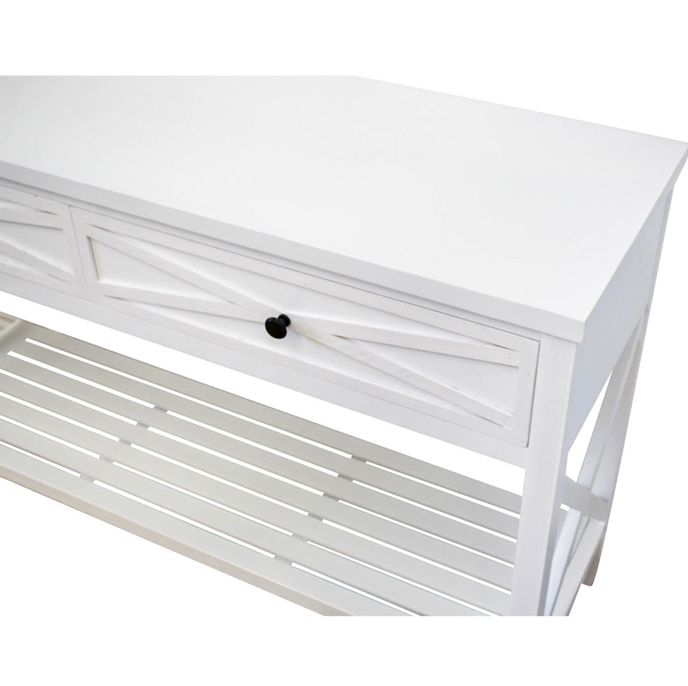 Coastal Console White - Final Touch Decor