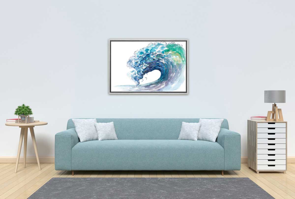 Watercolour Wave | Beach Wall Art - Final Touch Decor