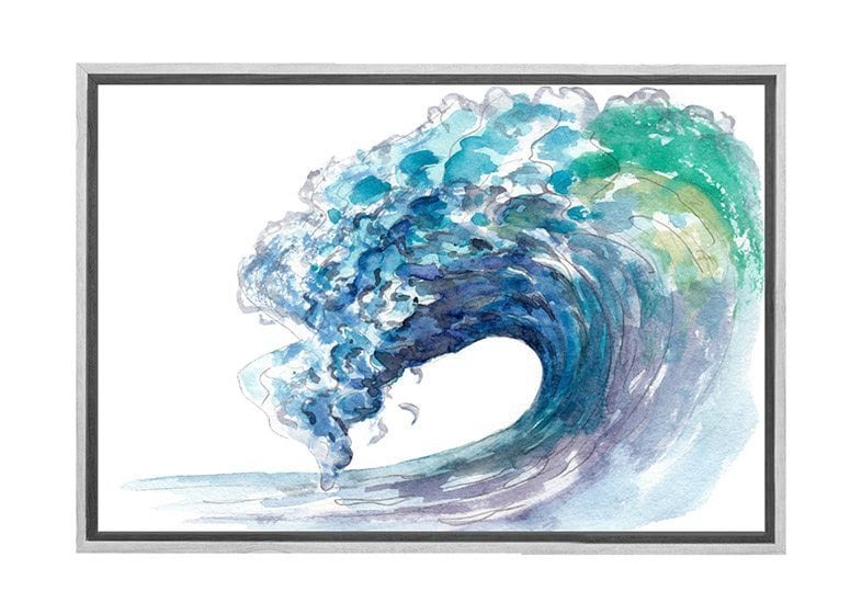 Watercolour Wave | Beach Wall Art - Final Touch Decor