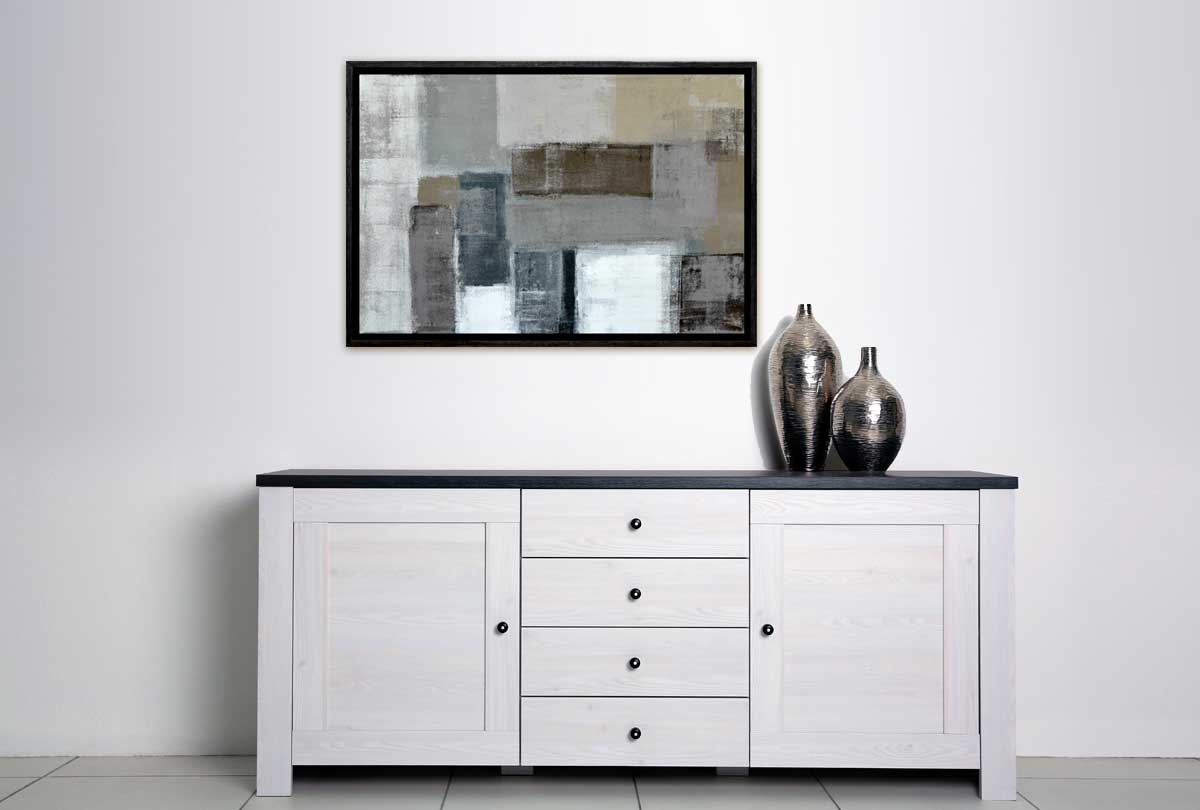 Grey and Brown Abstract | Canvas Wall Art Print - Final Touch Decor